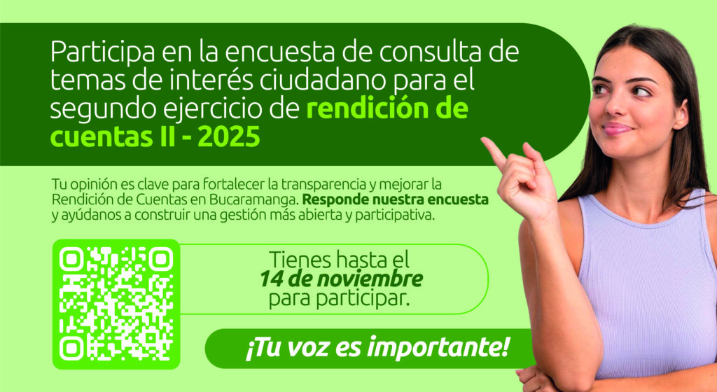 Encuesta: cuéntanos los temas que quieres conocer en el segundo ejercicio de Rendición de Cuentas 2025