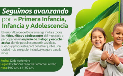La Alcaldía escuchará a niños y niñas bumangueses