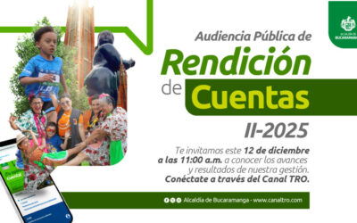 Este 12 de diciembre conéctese a la segunda Rendición de Cuentas 2025 de Bucaramanga