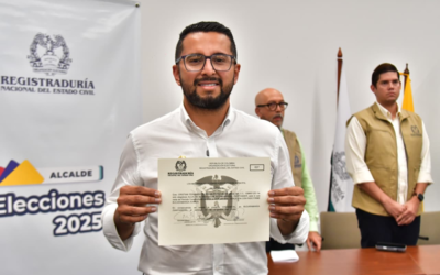 Registraduría entregó credencial al alcalde Cristian Portilla