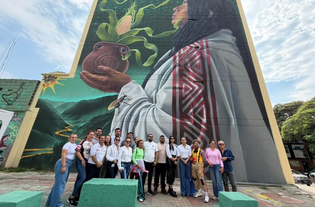 “Vestigios”: el mural que conecta a Bucaramanga con sus raíces indígenas