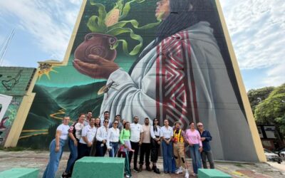 “Vestigios”: el mural que conecta a Bucaramanga con sus raíces indígenas