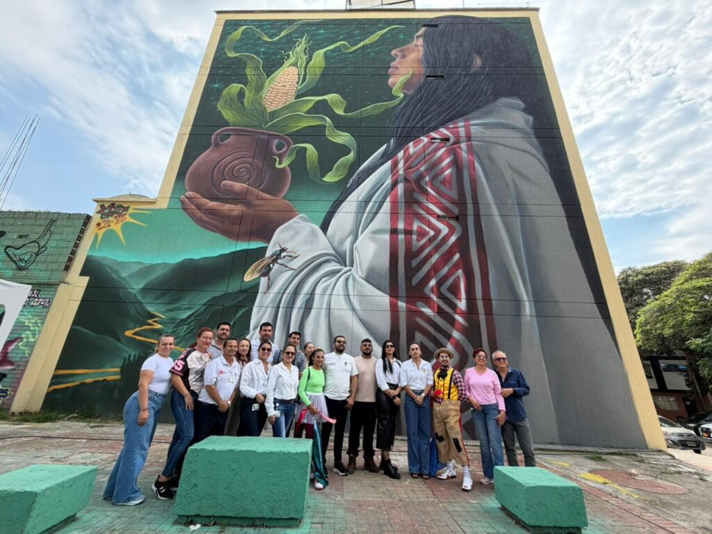 “Vestigios”: el mural que conecta a Bucaramanga con sus raíces indígenas