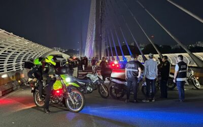 Contundente operativo contra piques y caravanas ilegales deja 40 motocicletas inmovilizadas en Bucaramanga