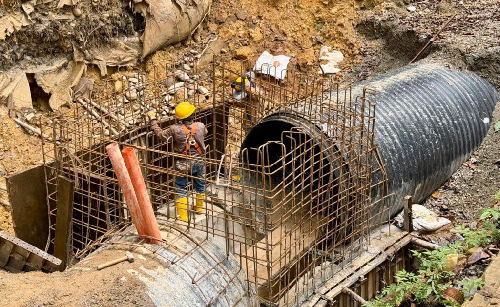 83% de avance registra la obra de canalización de las quebradas La Flora y La Iglesia