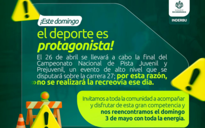Por campeonato de ciclismo no habrá recreovía este domingo