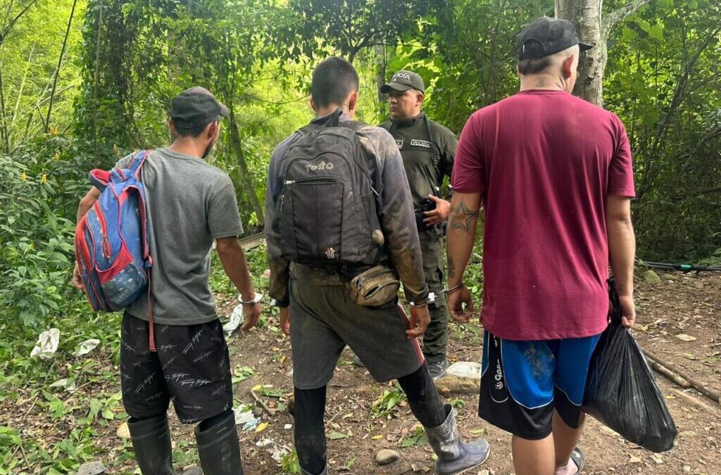 Van 27 capturados por minería ilegal este año en Bucaramanga