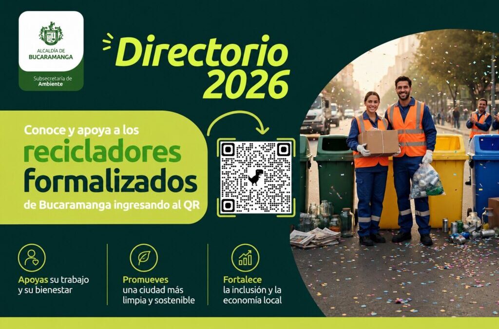 Conozca el Directorio 2026 de recicladores formalizados en Bucaramanga