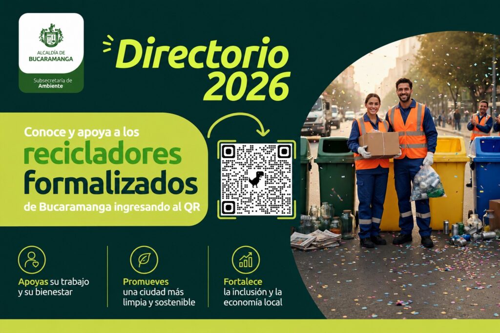 Conozca el Directorio 2026 de recicladores formalizados en Bucaramanga