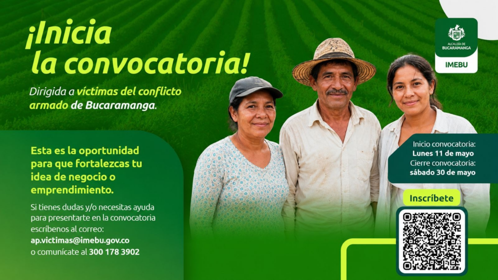 Postúlese a los proyectos para víctimas del conflicto