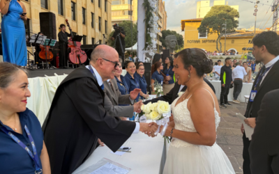 Así fue el matrimonio colectivo en Bucaramanga