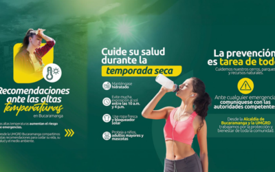 Recomendaciones para las altas temperaturas de Bucaramanga
