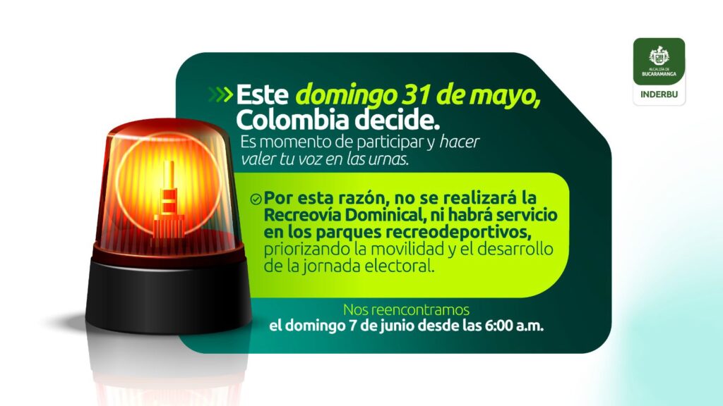 Por elecciones presidenciales no habrá recreovía este domingo
