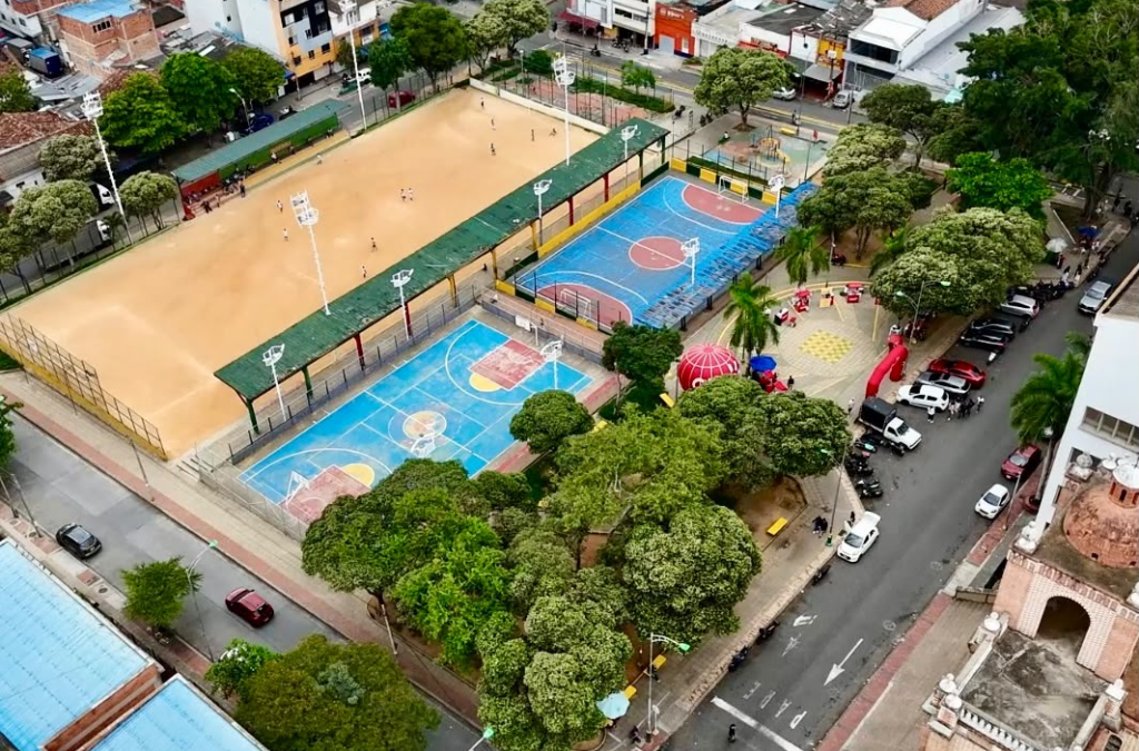 Así va la intervención a 11 parques de Bucaramanga