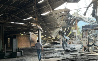 Bomberos atendió incendio en Espumas Santander