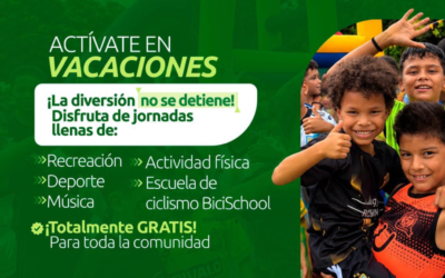 Participe de las vacaciones recreativas de INDERBU