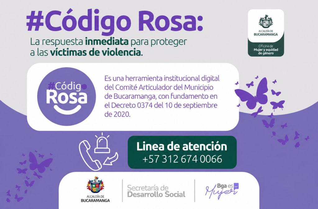 ¿Cómo funciona el Código Rosa en Bucaramanga?