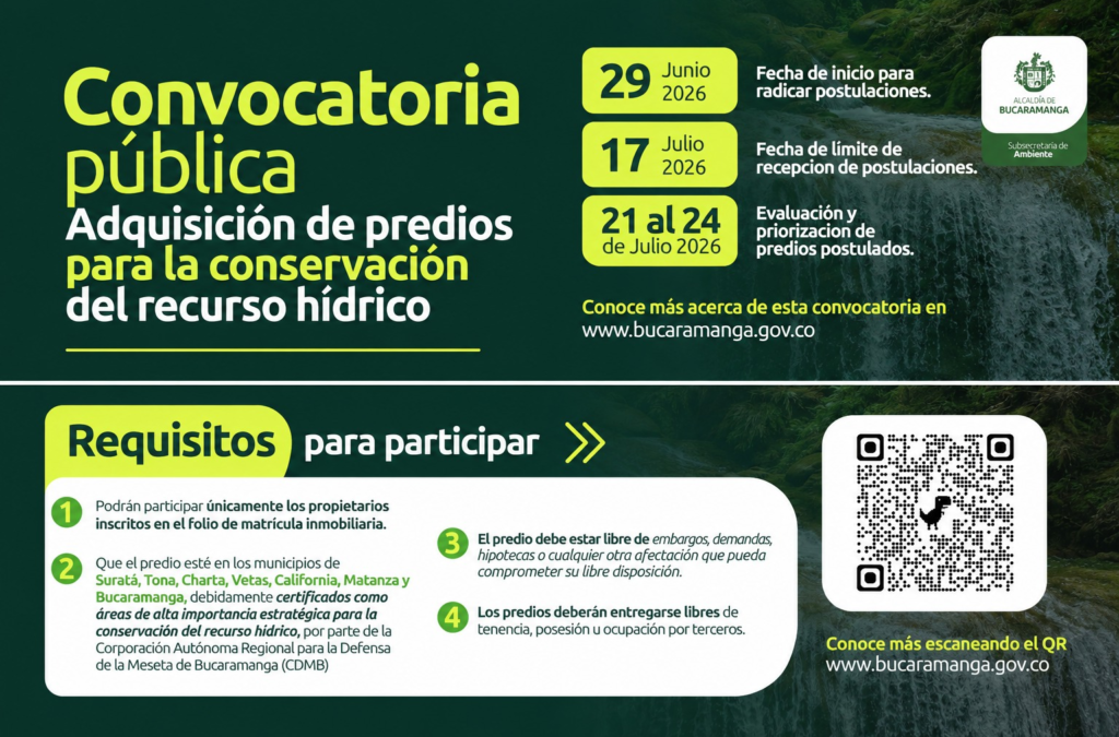 Abierta convocatoria para adquirir predios de conservación