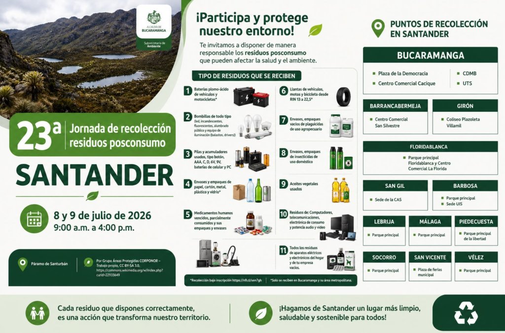 Bucaramanga se suma a jornada de posconsumo