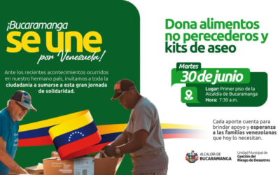 Así será la recolección de ayudas para Venezuela desde Bucaramanga