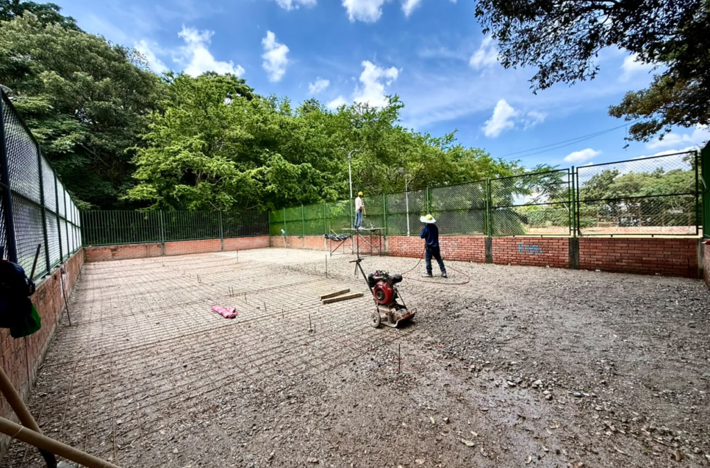Avanza la obra en el Polideportivo San Juan